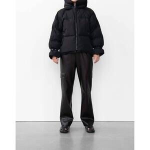 NEW WITHBLACK short puffer jacket in black